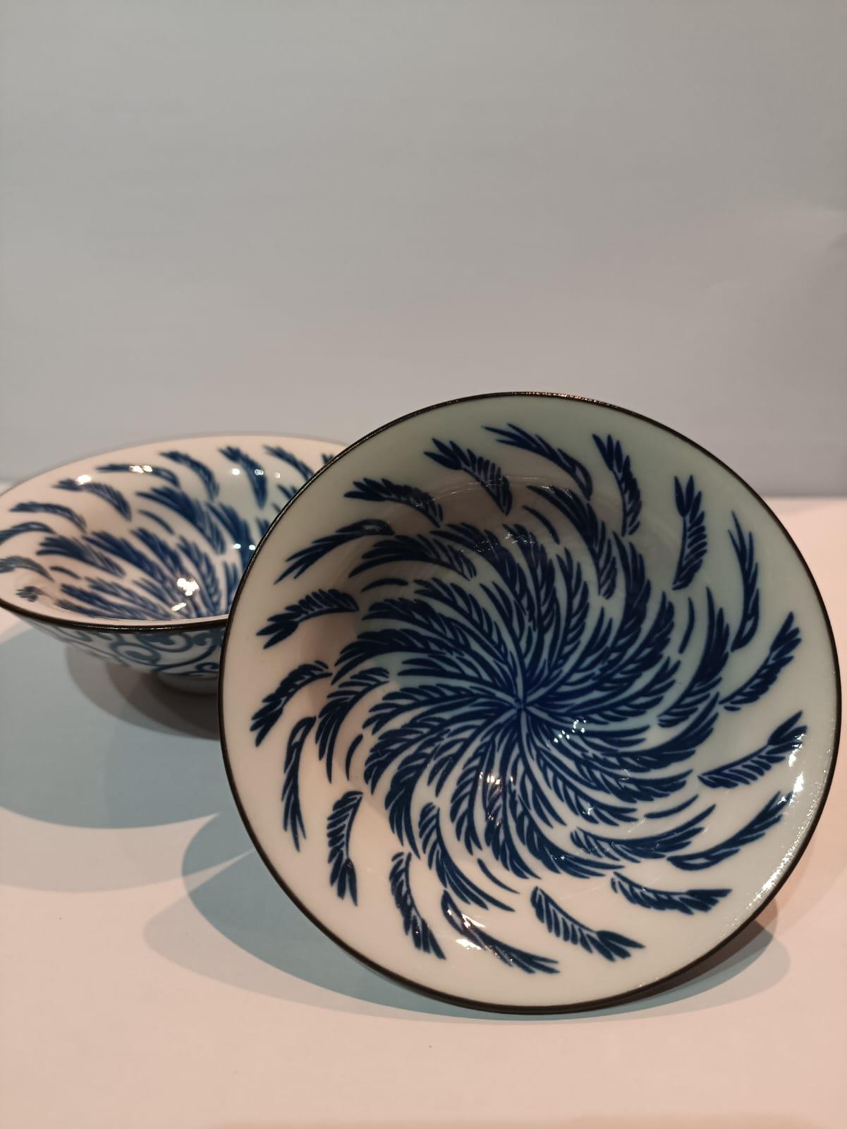 Piala Ceramic Blue Pattern - Gaba Tea House