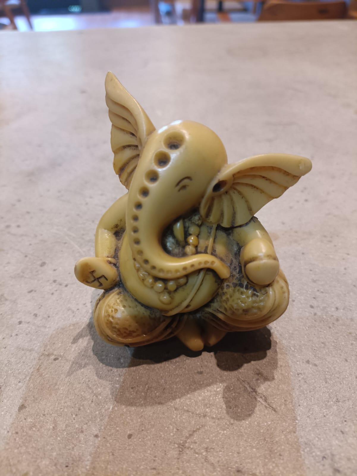 Antique Resin Ganesha Statue - Gaba Tea House