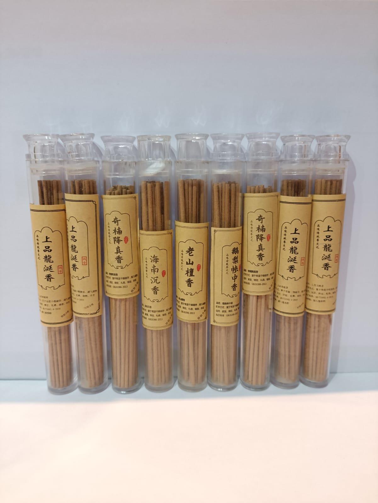 10cm incense sticks blend of sandalwood, agarwood, and pear for meditation and home use