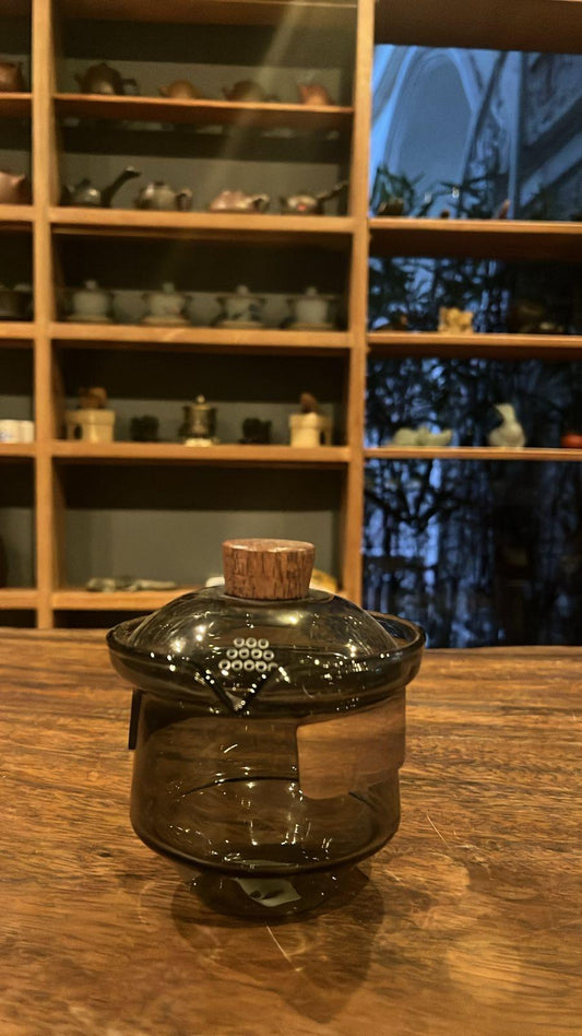 Elegant Glass Gaiwan with Wooden Touch (250ML)