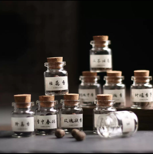Mini Glass Bottles Filled with the Scents of Legends