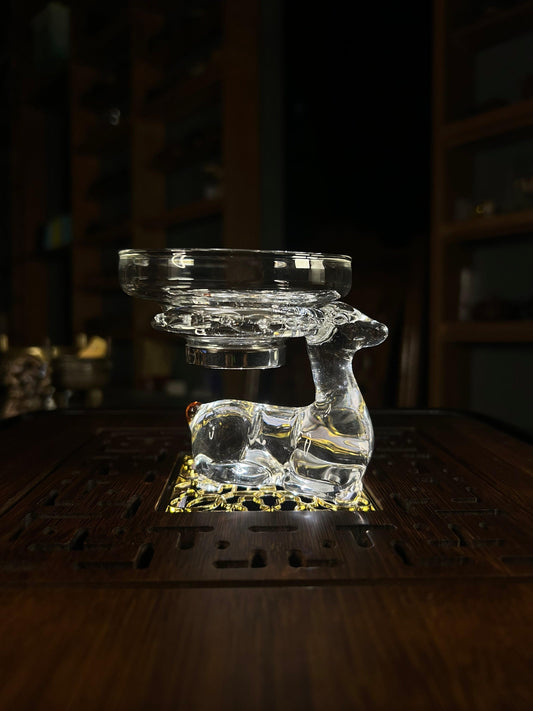 Sieve Glass w/deer holder - Gaba Tea House