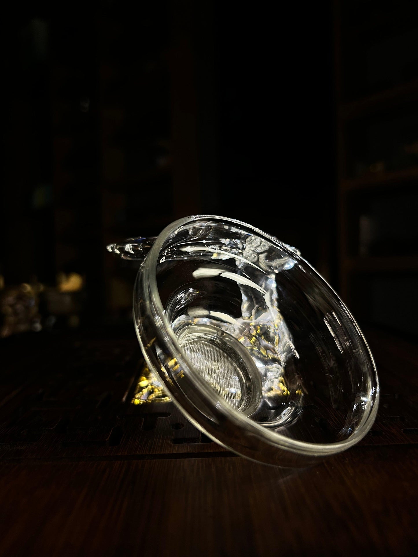 Sieve Glass w/deer holder - Gaba Tea House