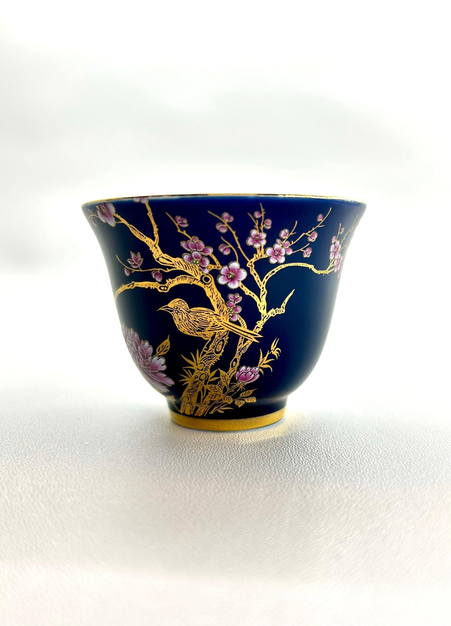 Blossom Symphony Porcelain Tea Cup Set (55ML) - Gaba Tea House