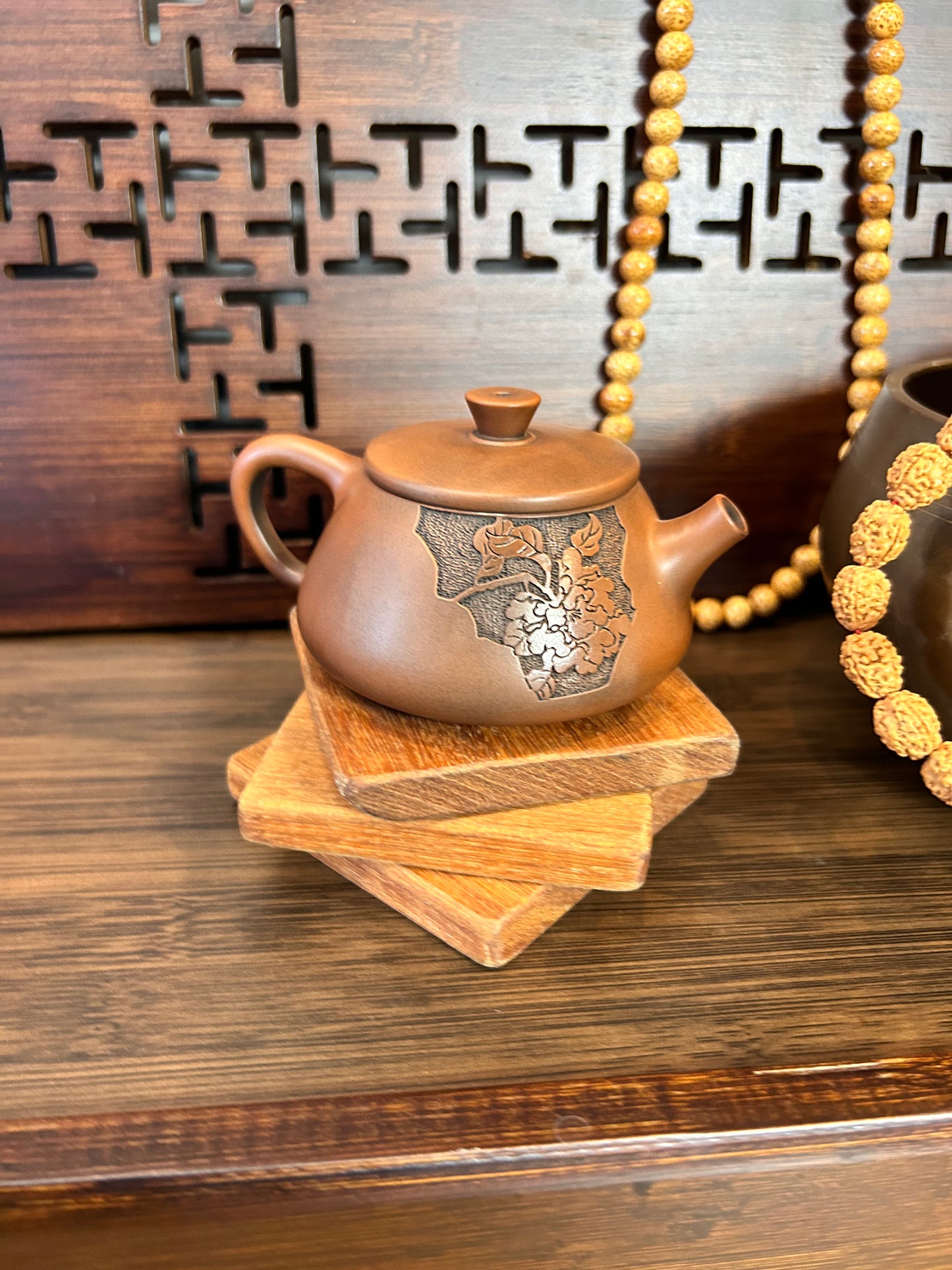 Orchid Tea Pot (Traditional clay tea pot ) - Gaba Tea House