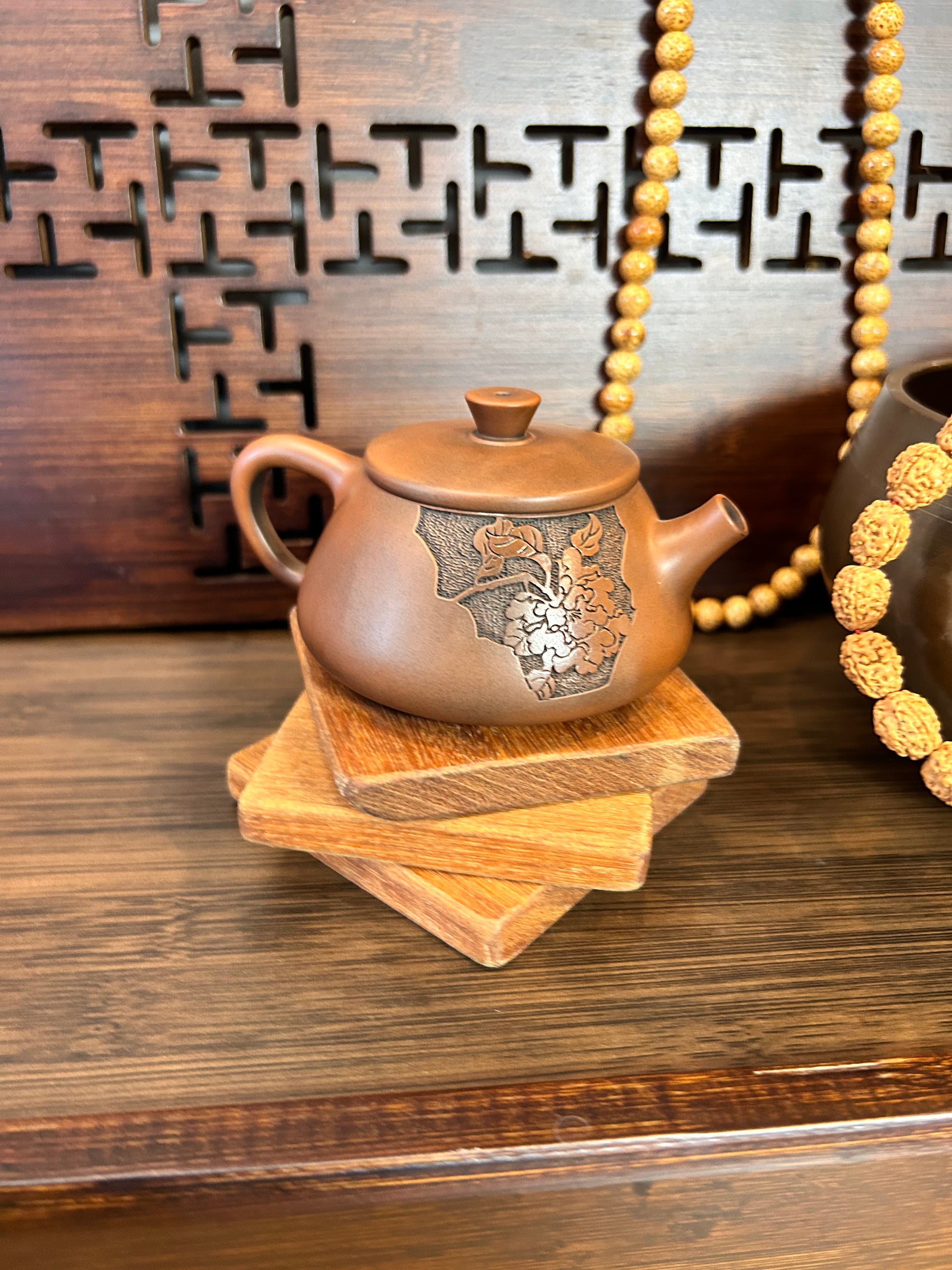 Orchid Tea Pot (Traditional clay tea pot ) - Gaba Tea House