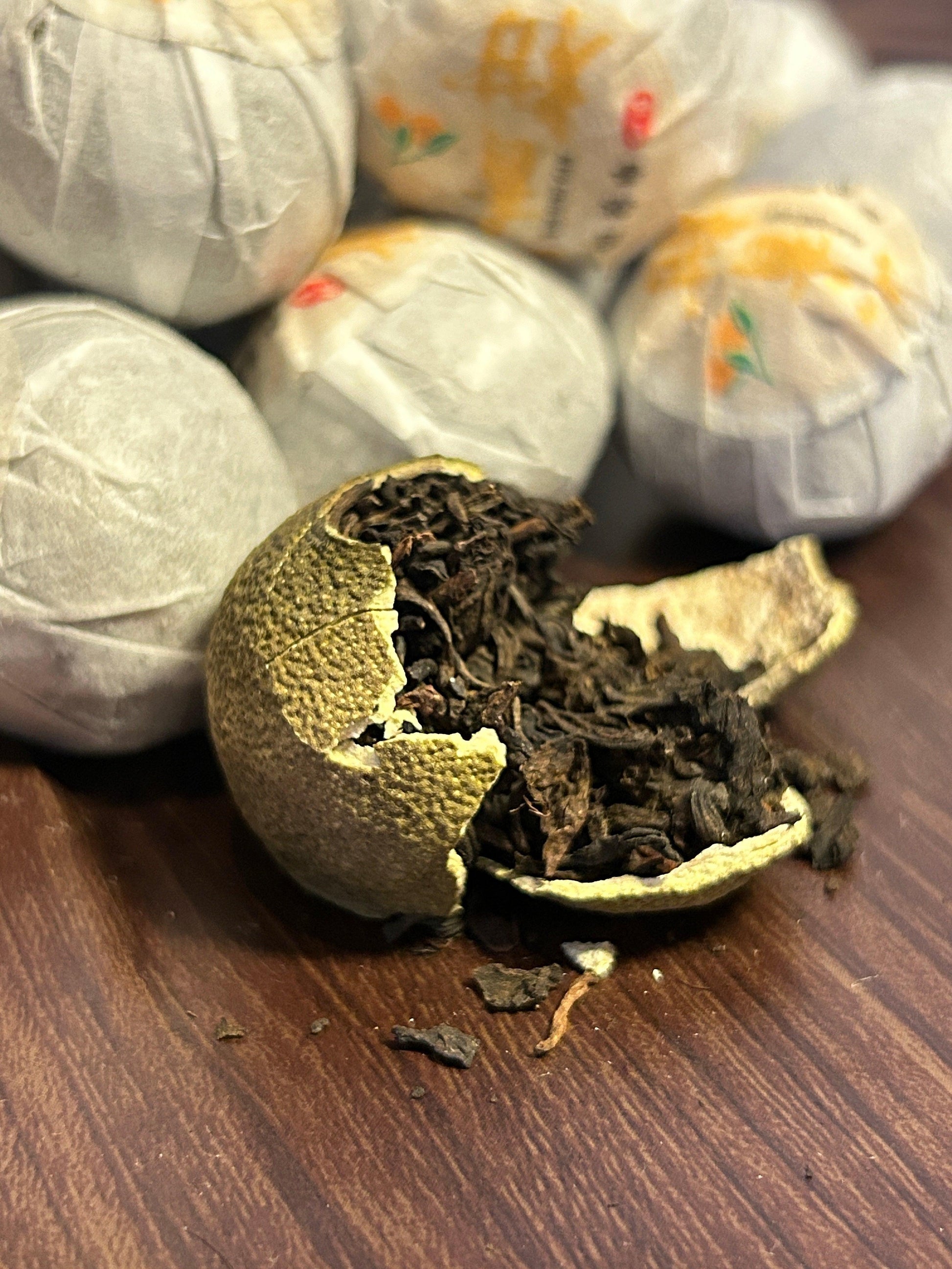 Puer Tangerine Balls Tea - Gaba Tea House