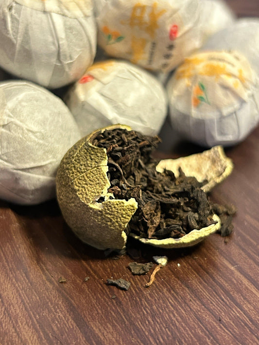 Puer Tangerine Balls Tea - Gaba Tea House