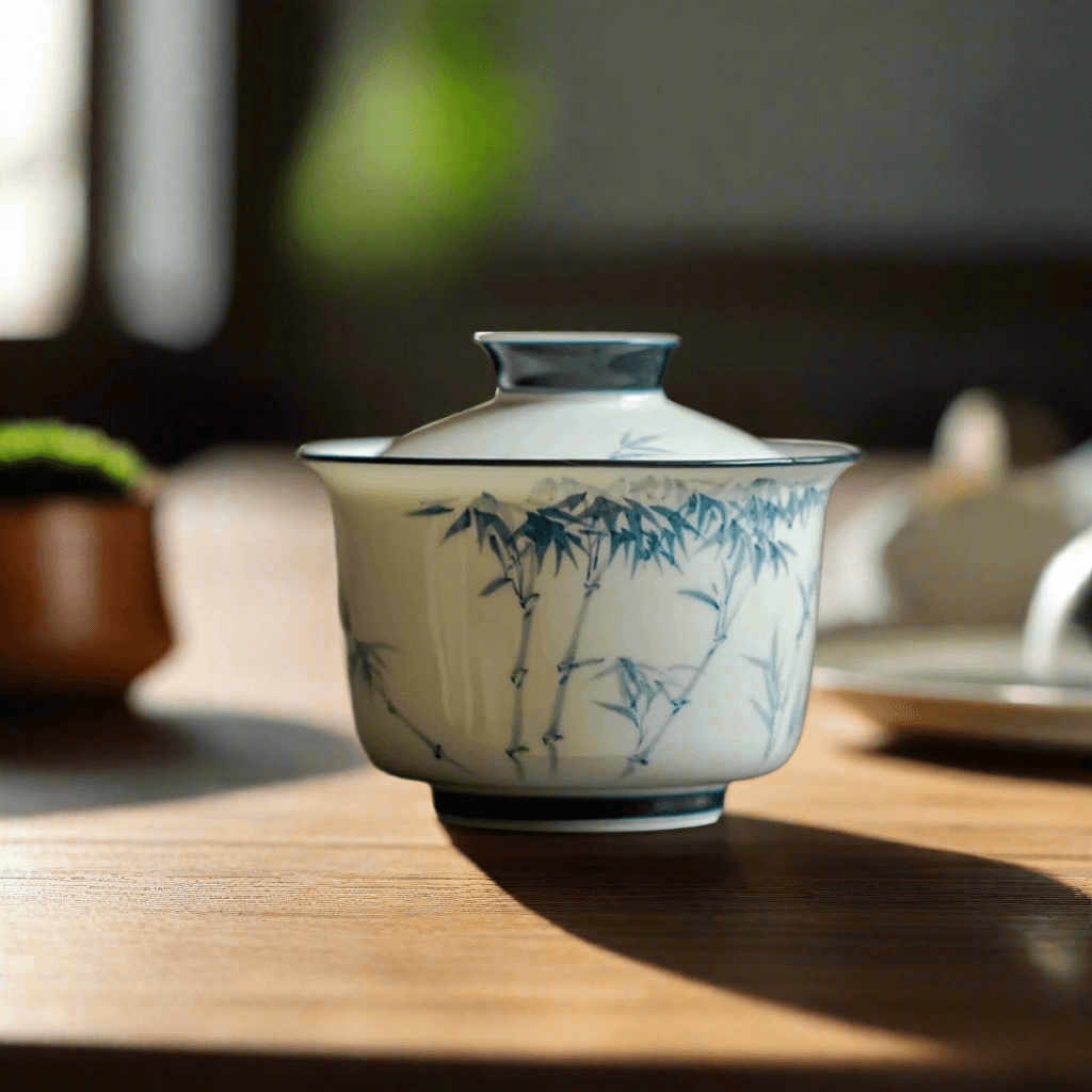 Jade Bamboo Gaiwan - Gaba Tea House