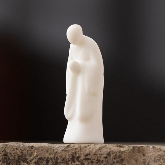Elegant White Ceramic Buddha Statue – A Symbol of Serenity & Mindfulness
