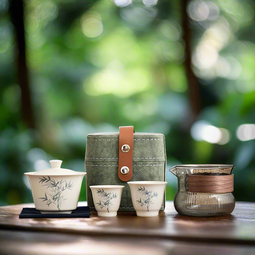 Bamboo Breeze Gaiwan Travel Set - Gaba Tea House