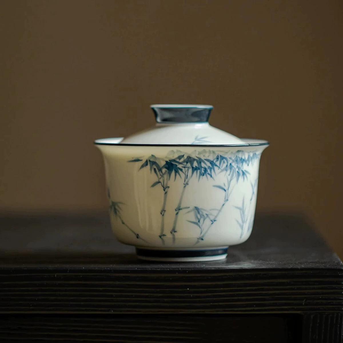 Jade Bamboo Gaiwan - Gaba Tea House