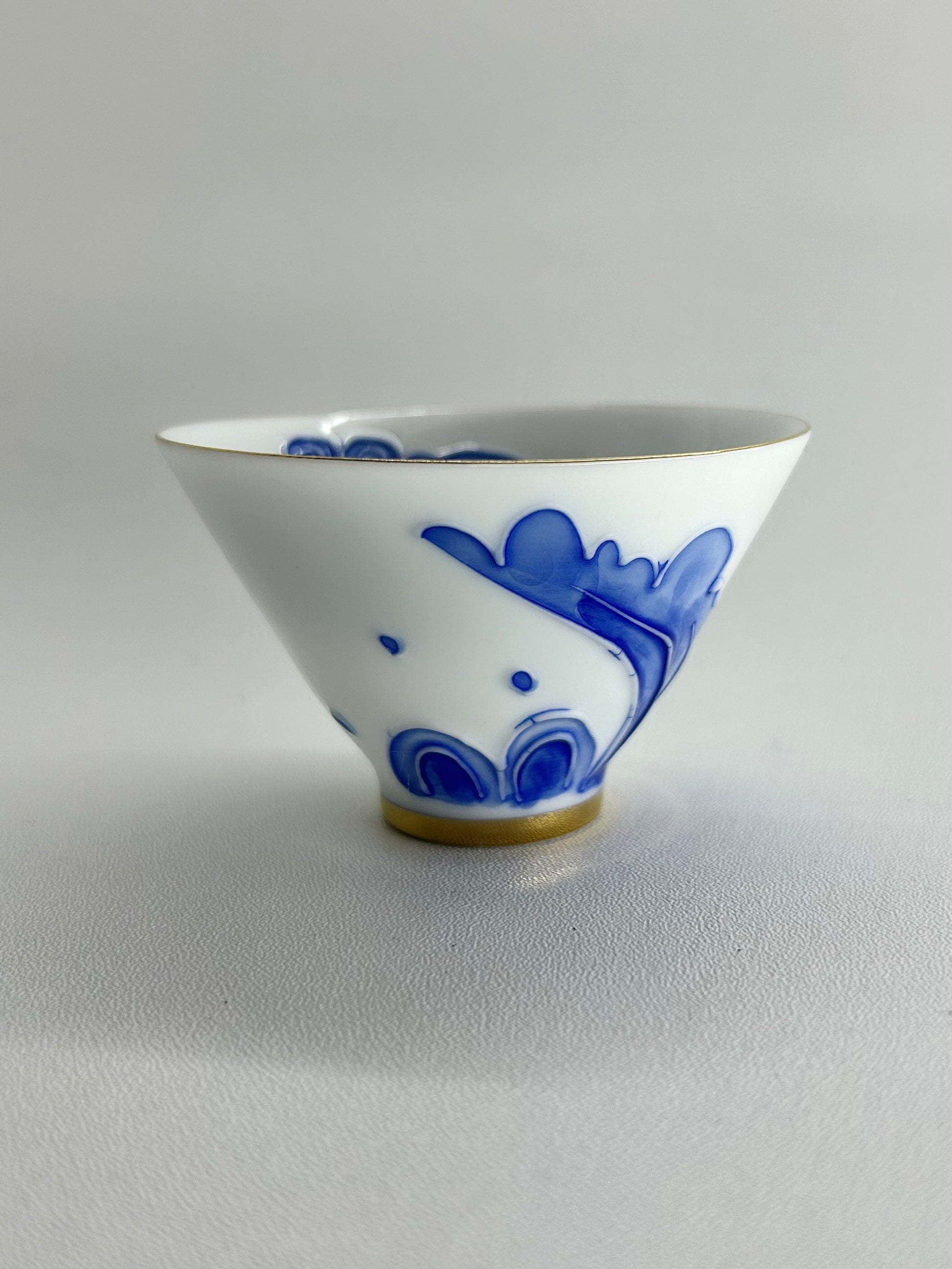 Piala Ceramic Blue Handpaint - Gaba Tea House
