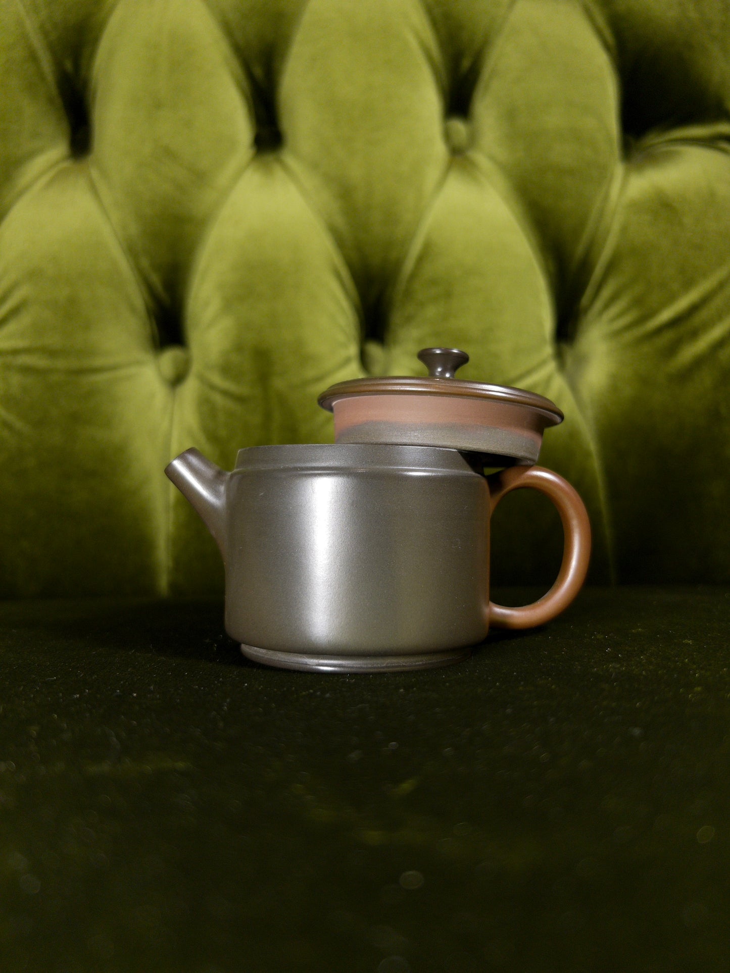 Kiln-Fired Teapot “Warm Shadow” – 100 ml - Yixing clay Teapot