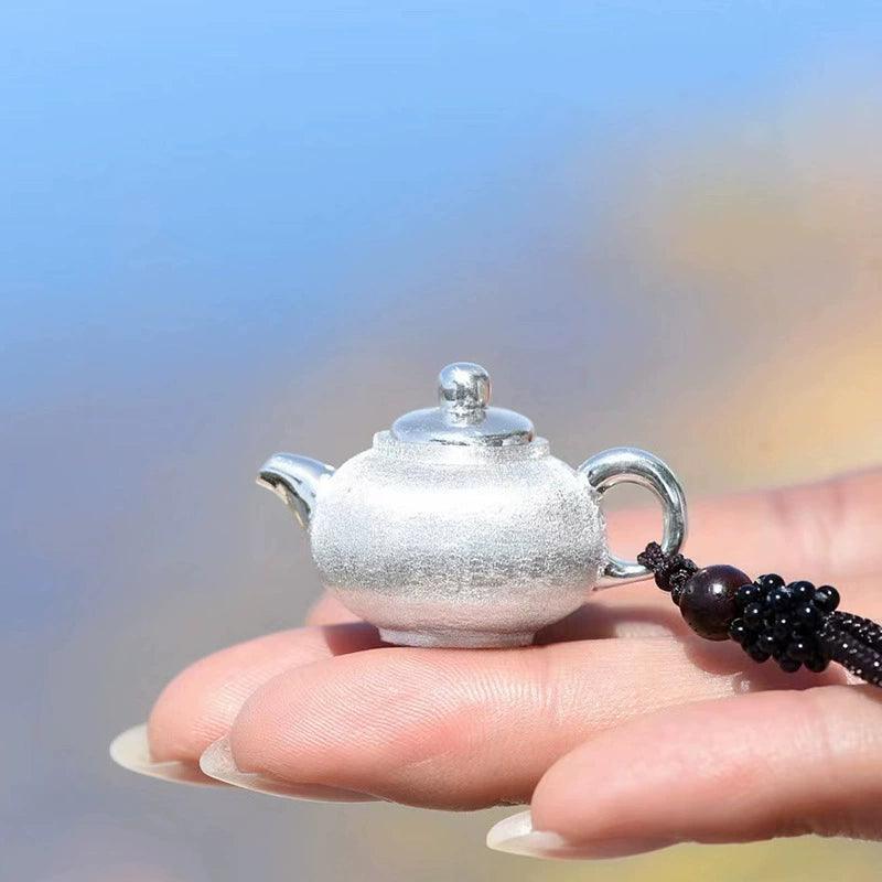 Silver 999 Teapot pendant