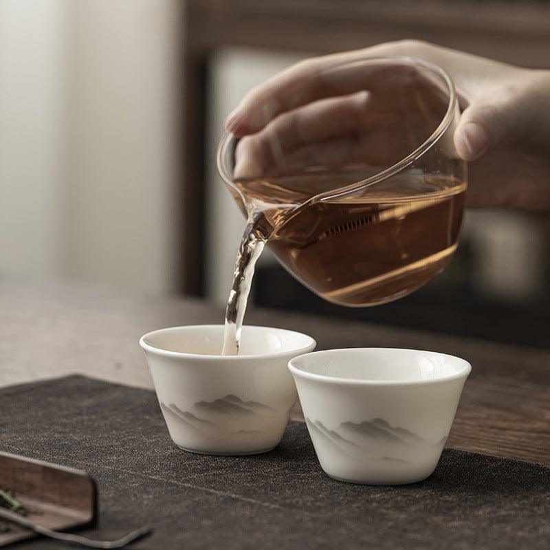 Portable Gaiwan Tea Set Silver Mountains – Brew in Style