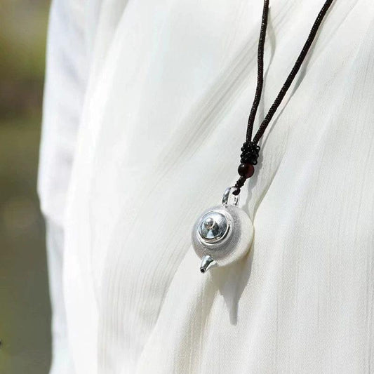 Silver 999 Teapot pendant