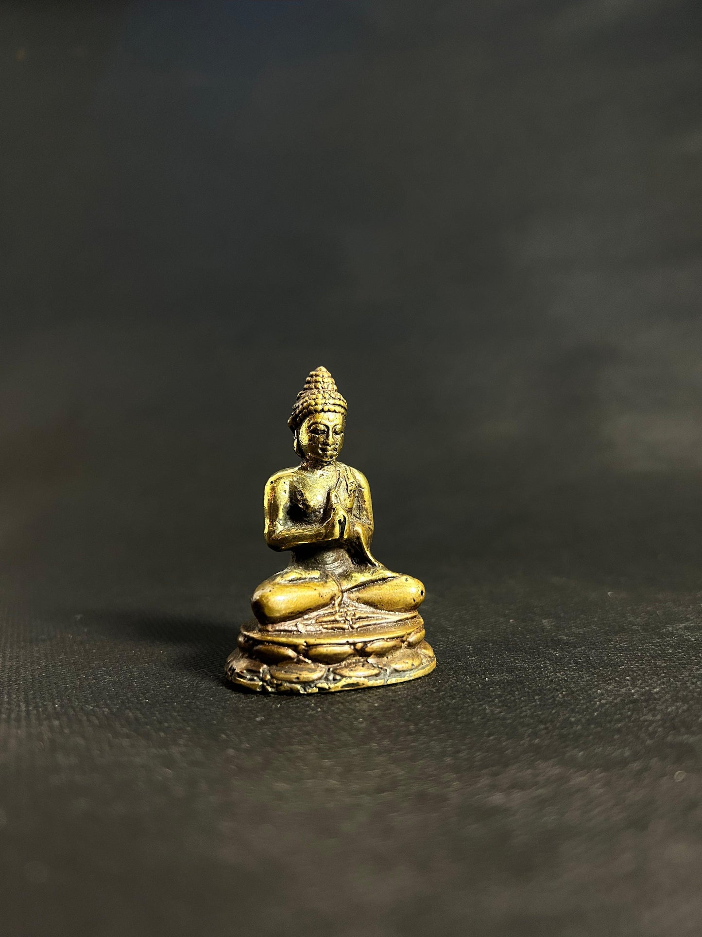 Golden Serenity Monk Figurine - Gaba Tea House