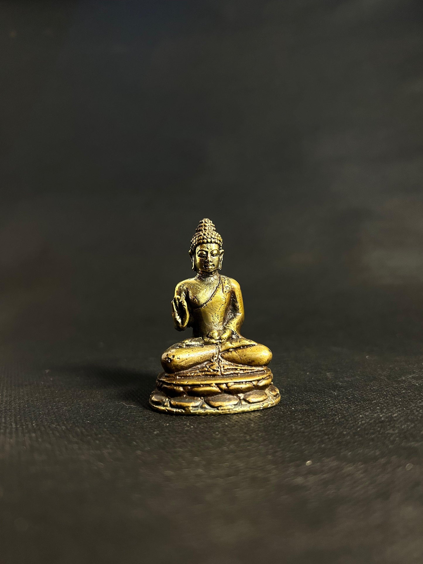 Golden Serenity Monk Figurine - Gaba Tea House