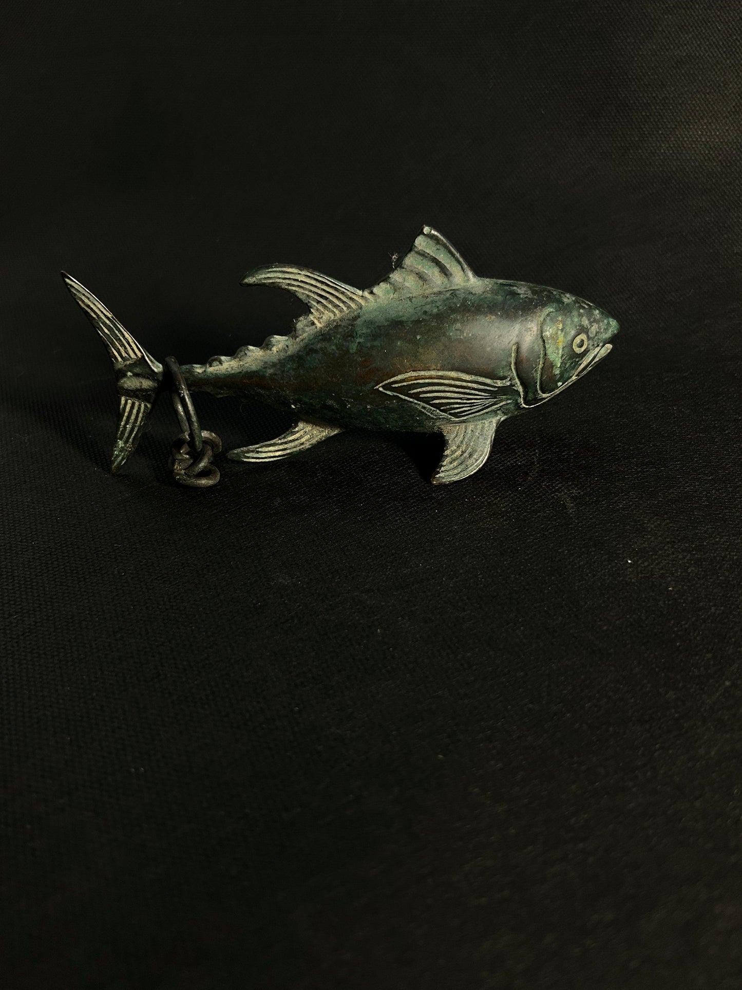 Verdant Tide Brass Fish Figurine - Gaba Tea House