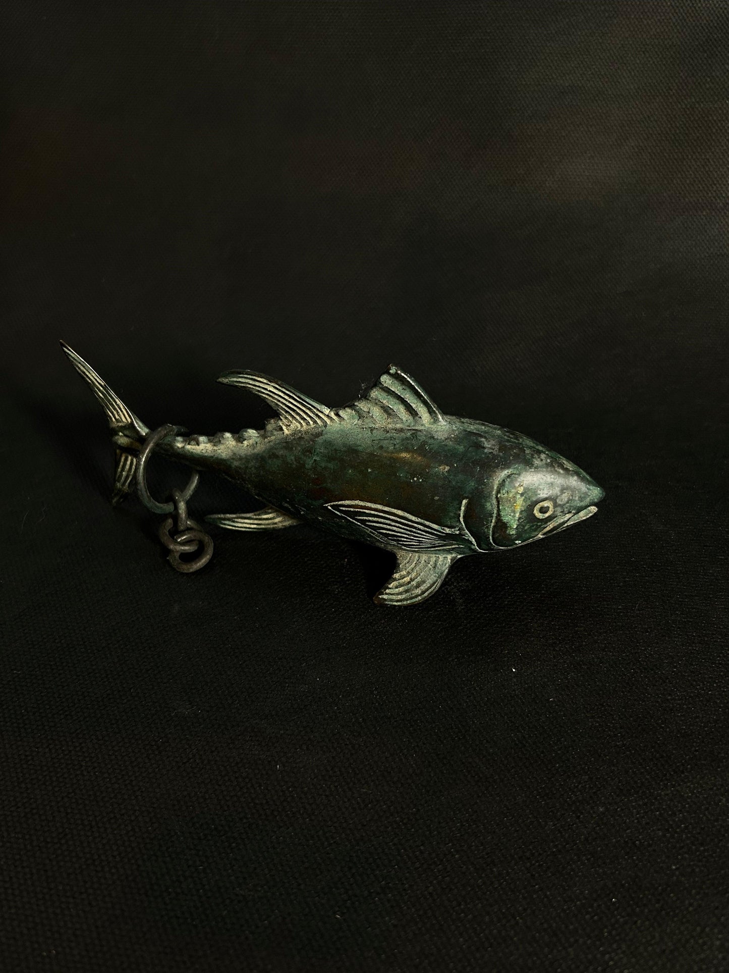 Verdant Tide Brass Fish Figurine - Gaba Tea House