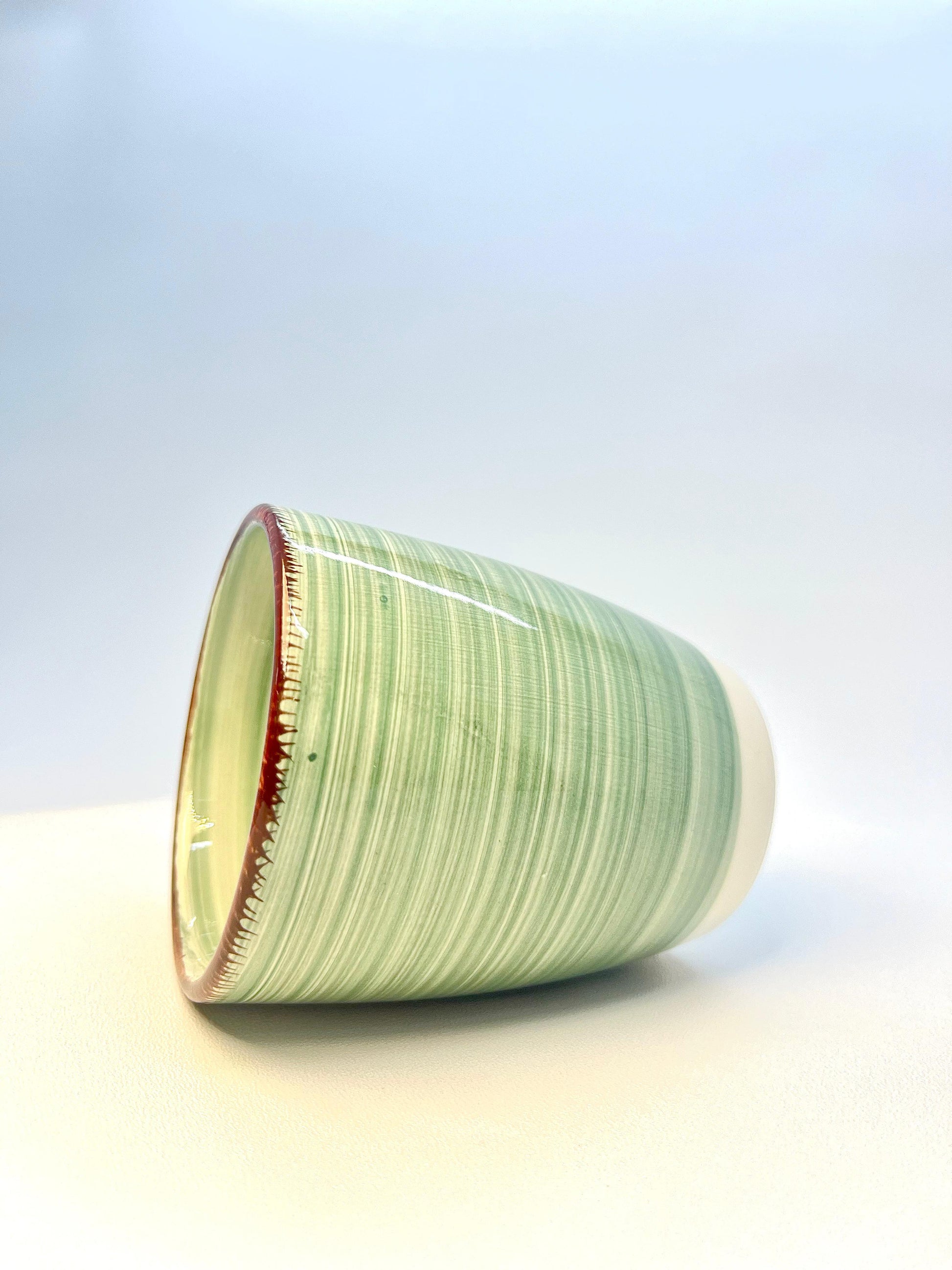 Serenity Green Artisan Teacup - Gaba Tea House