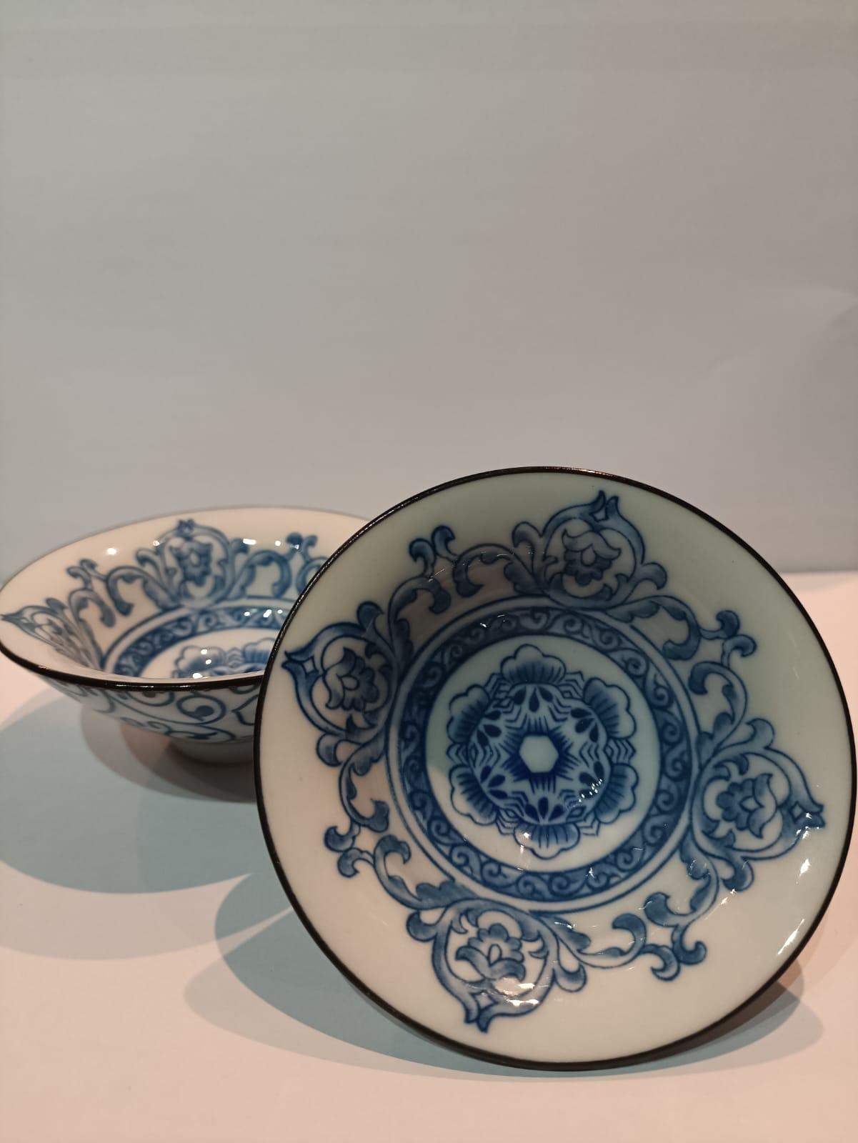 Piala Ceramic Blue Pattern - Gaba Tea House