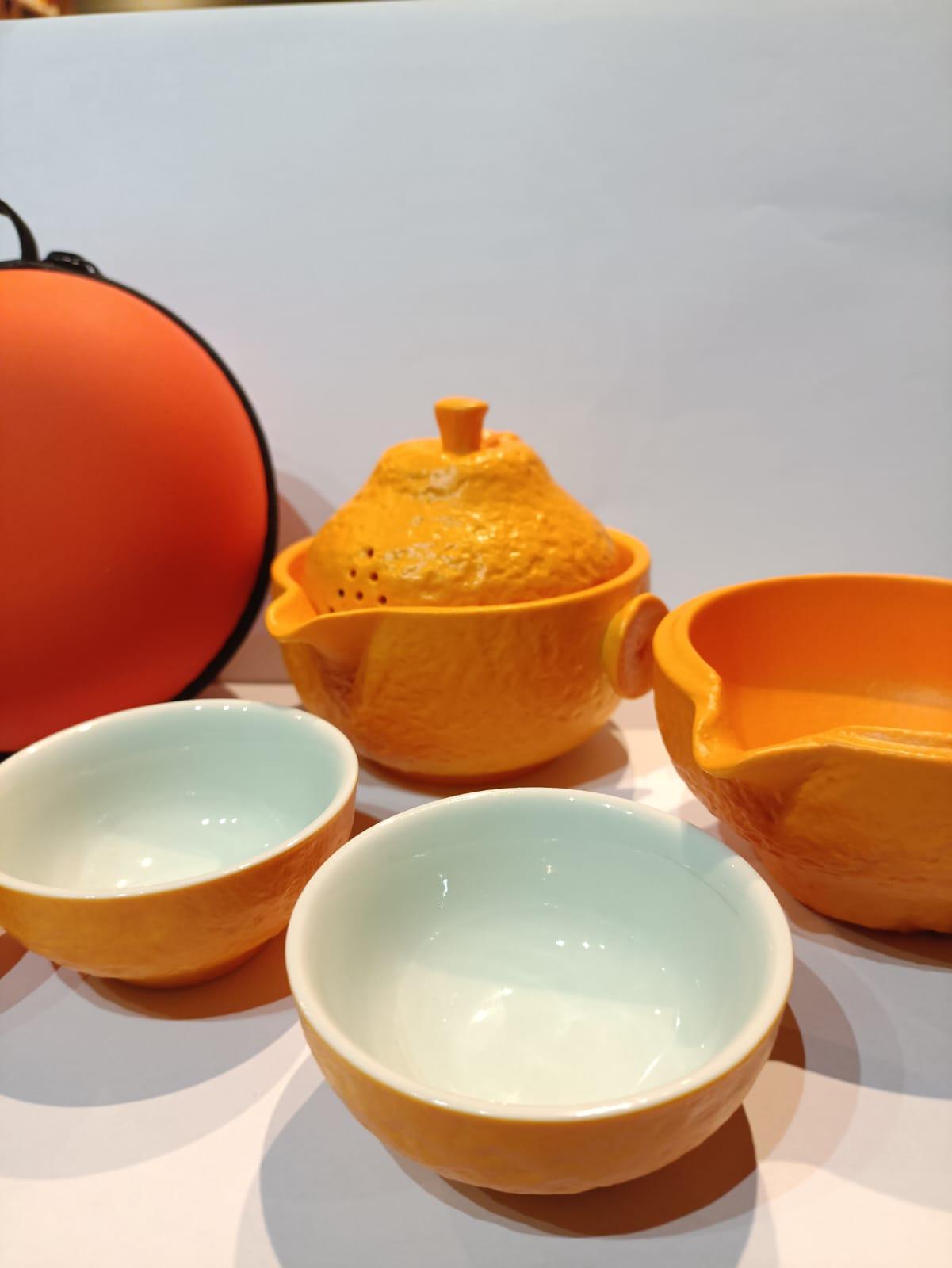 Citrus Bloom Gaiwan Set - Gaba Tea House