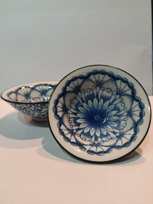 Piala Ceramic Blue Pattern - Gaba Tea House