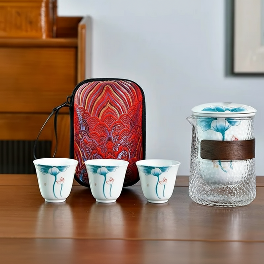 Travel Jade — Portable Jade Porcelain Tea Set