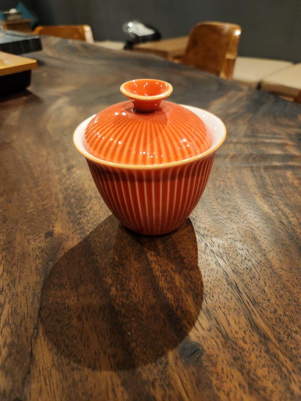 Gaiwan blue w/line - Gaba Tea House