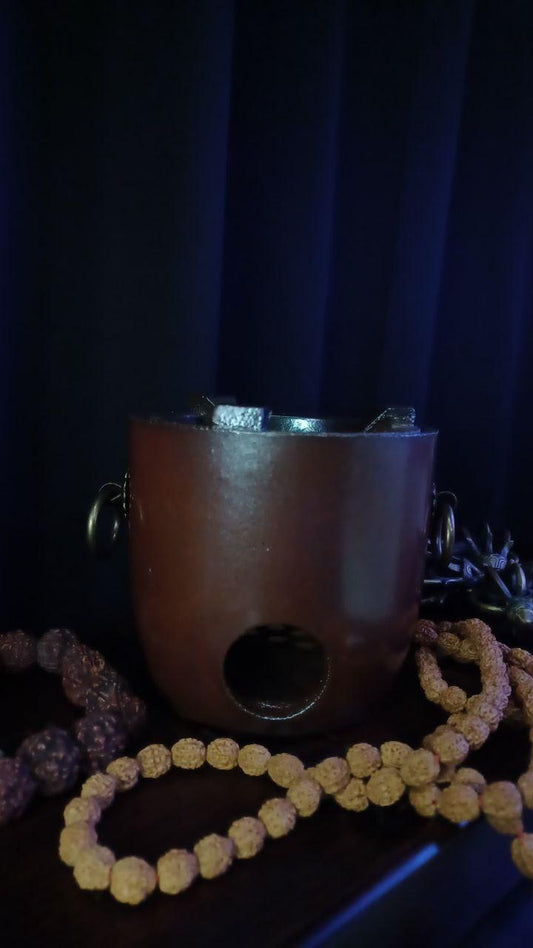 Black Traditional ceramic Stove - Gaba Tea House