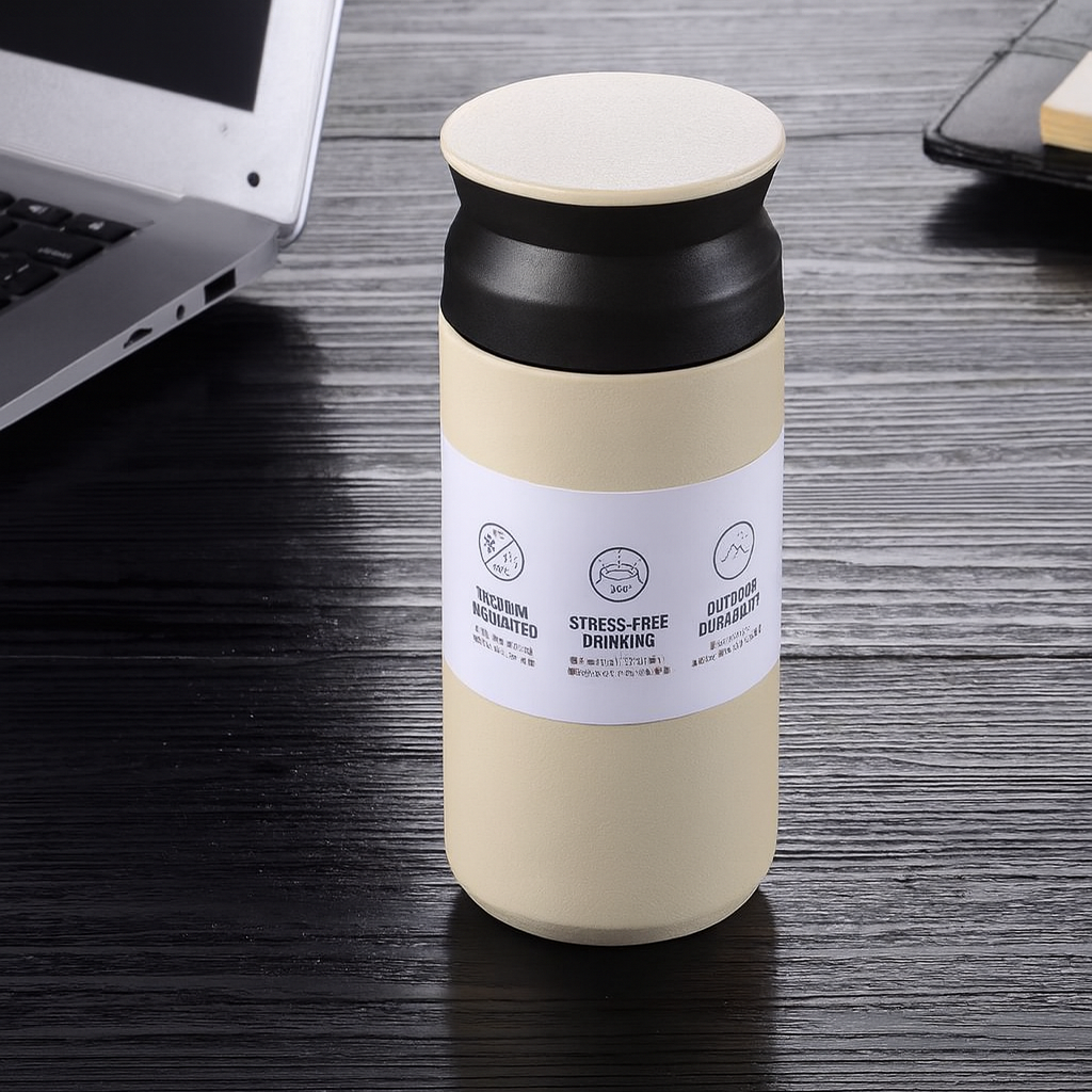 Vacuum insulated tea and coffee bottles 500ml – black, red, blue, white, green colors, travel mug collection