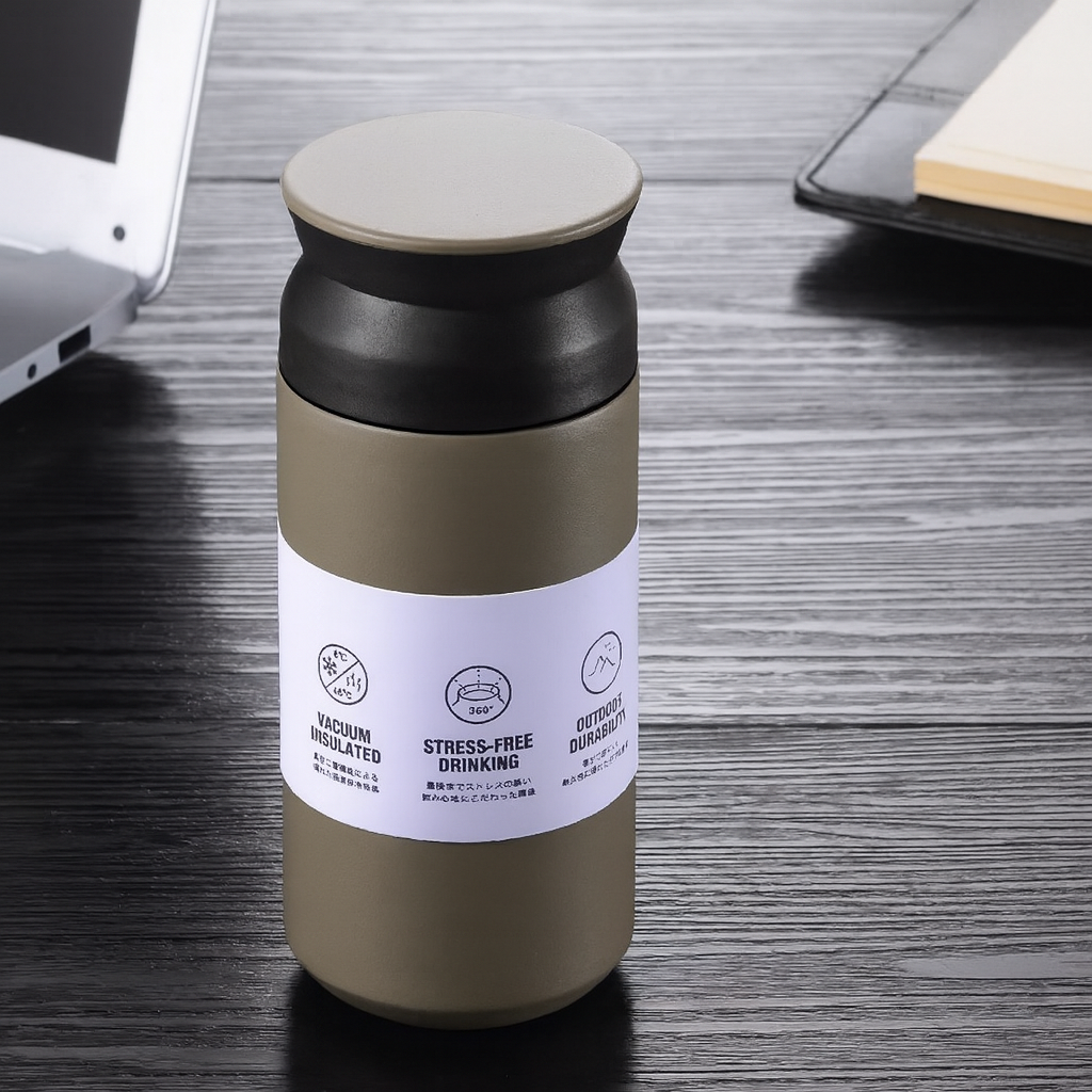 Vacuum insulated tea and coffee bottles 500ml – black, red, blue, white, green colors, travel mug collection
