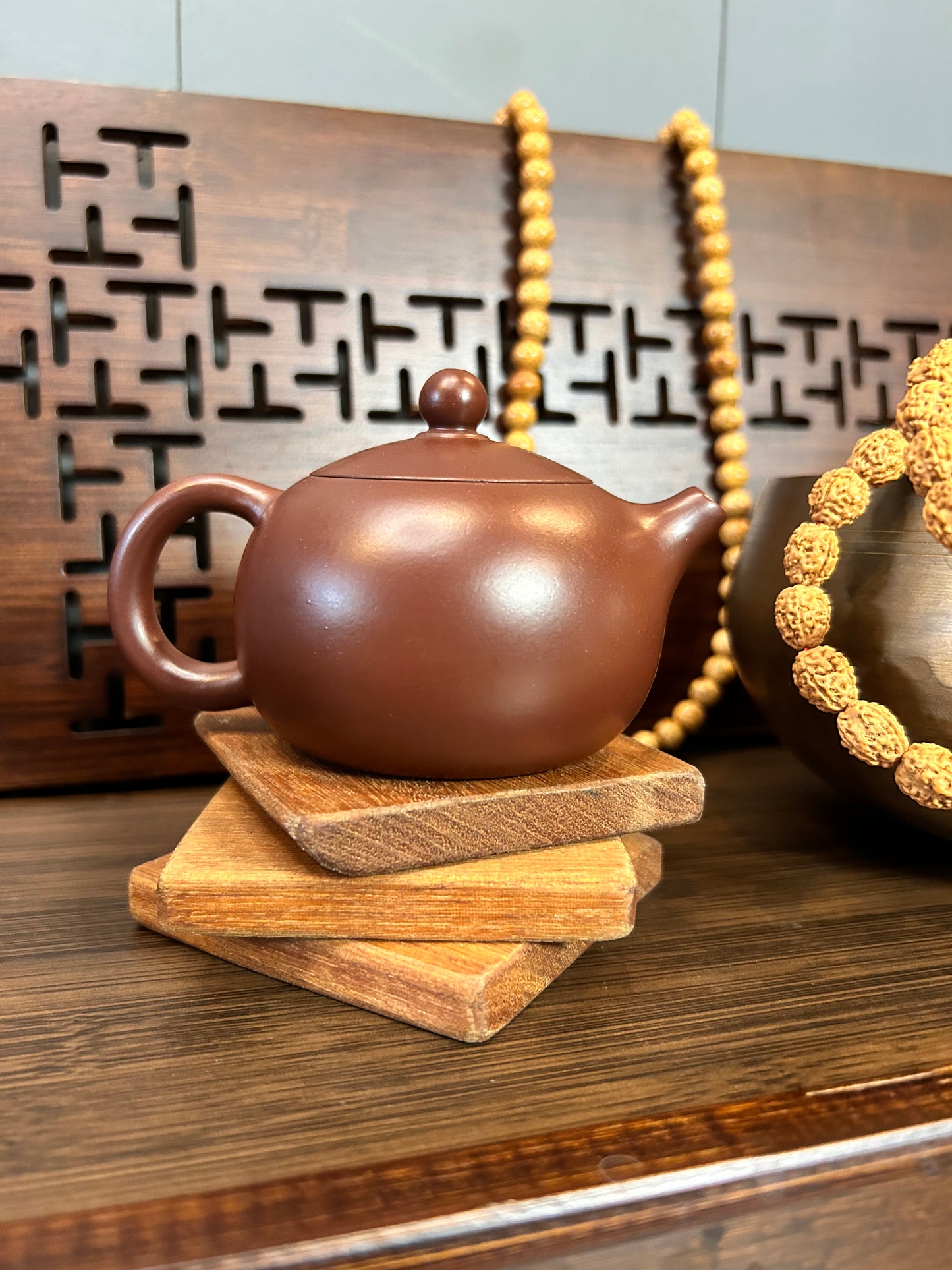 Globe Tea Pot (Traditional clay tea pot ) no 23 - Gaba Tea House