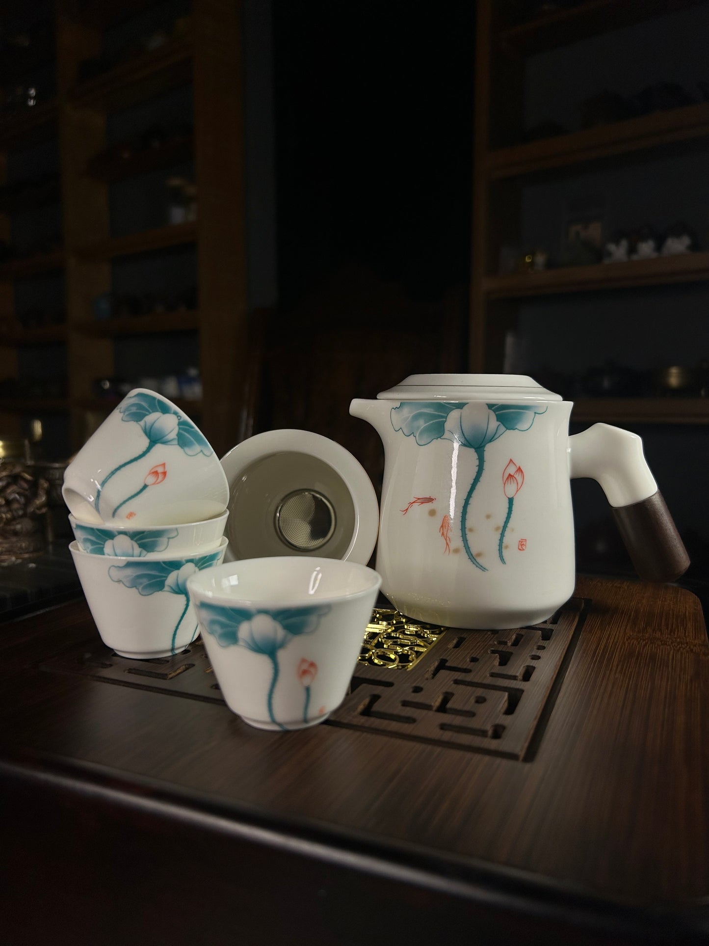 Mug & Piala Handle travel Tea set