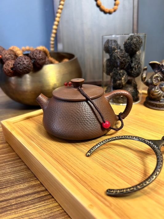 Red dot Tea Pot (Traditional clay tea pot ) no 28 - Gaba Tea House