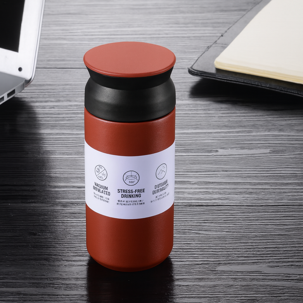 Vacuum insulated tea and coffee bottles 500ml – black, red, blue, white, green colors, travel mug collection