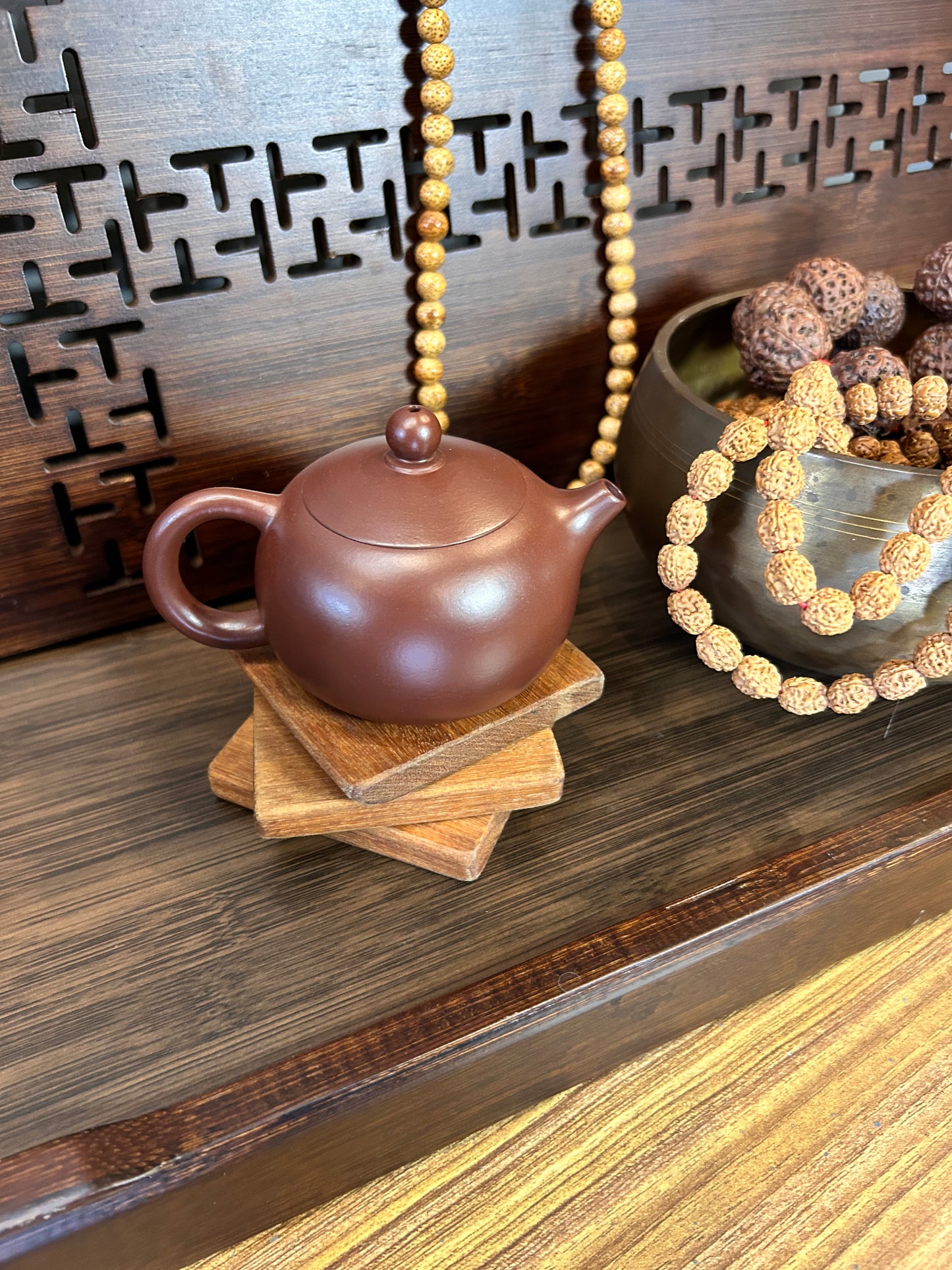 Globe Tea Pot (Traditional clay tea pot ) no 23 - Gaba Tea House