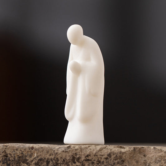 Elegant White Ceramic Buddha Statue – A Symbol of Serenity & Mindfulness