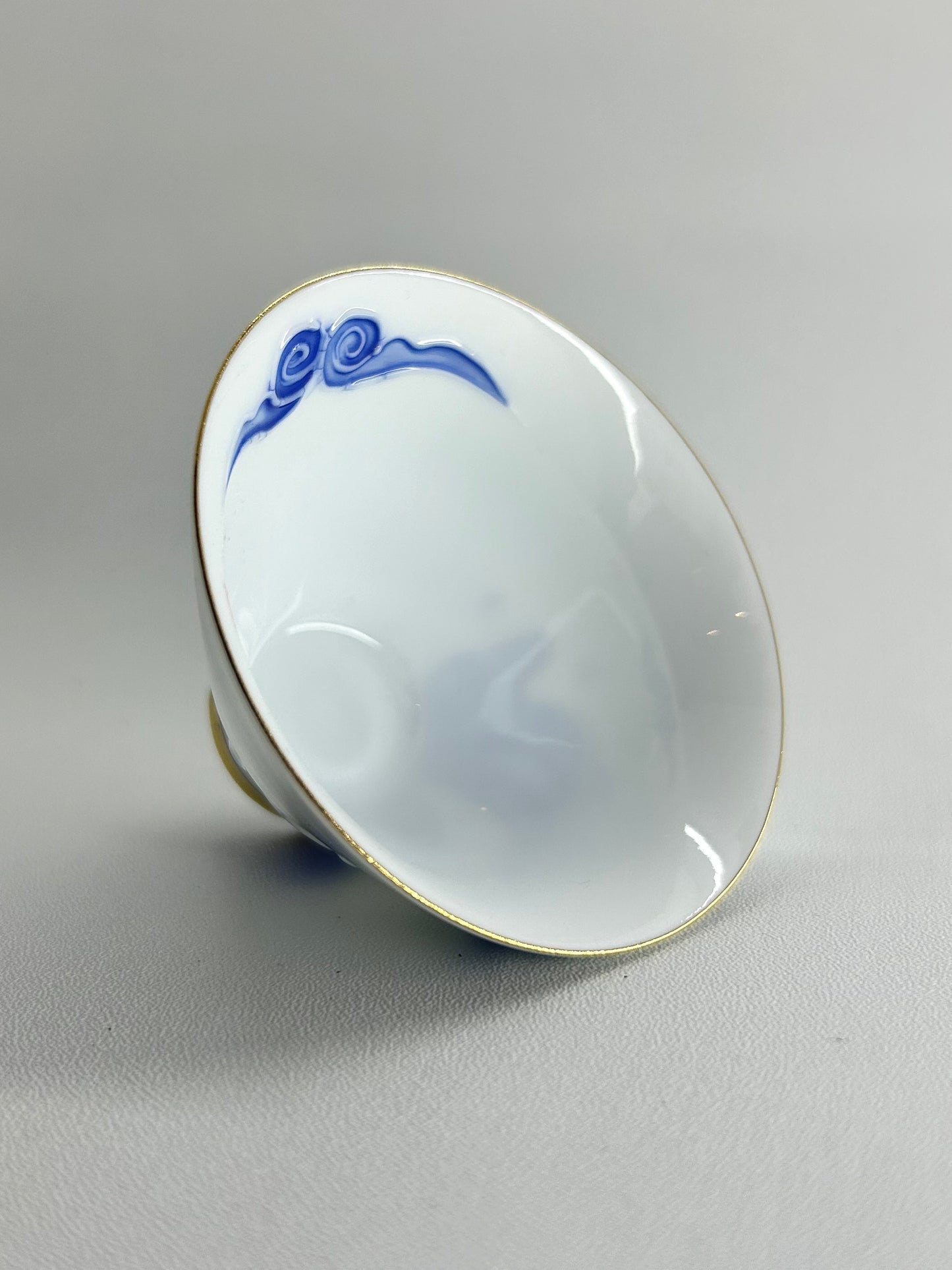 Piala Ceramic Blue Handpaint