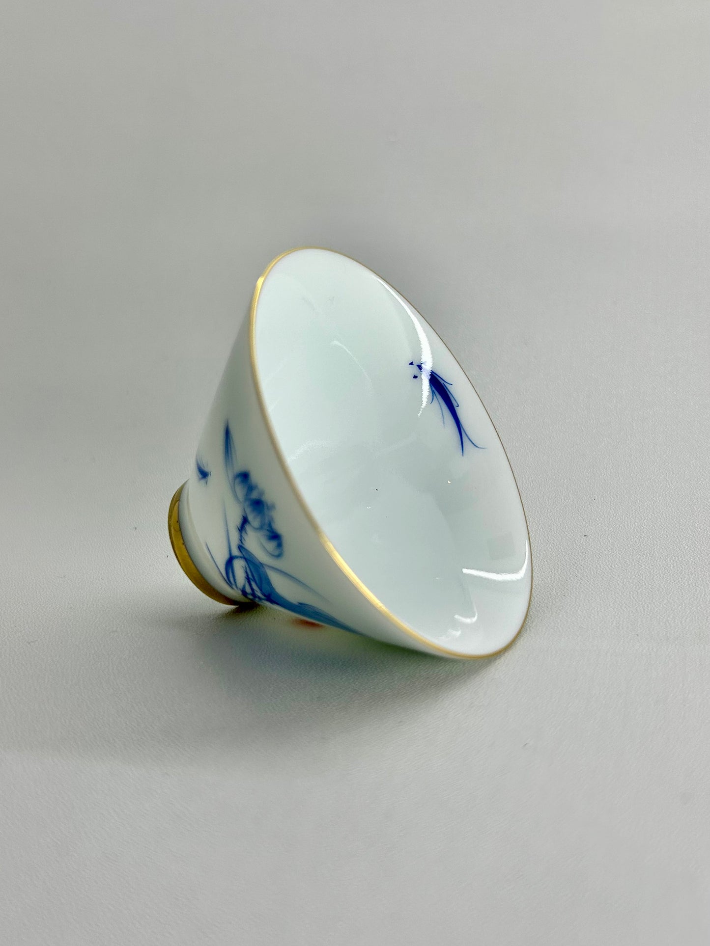 Piala Ceramic Blue Handpaint
