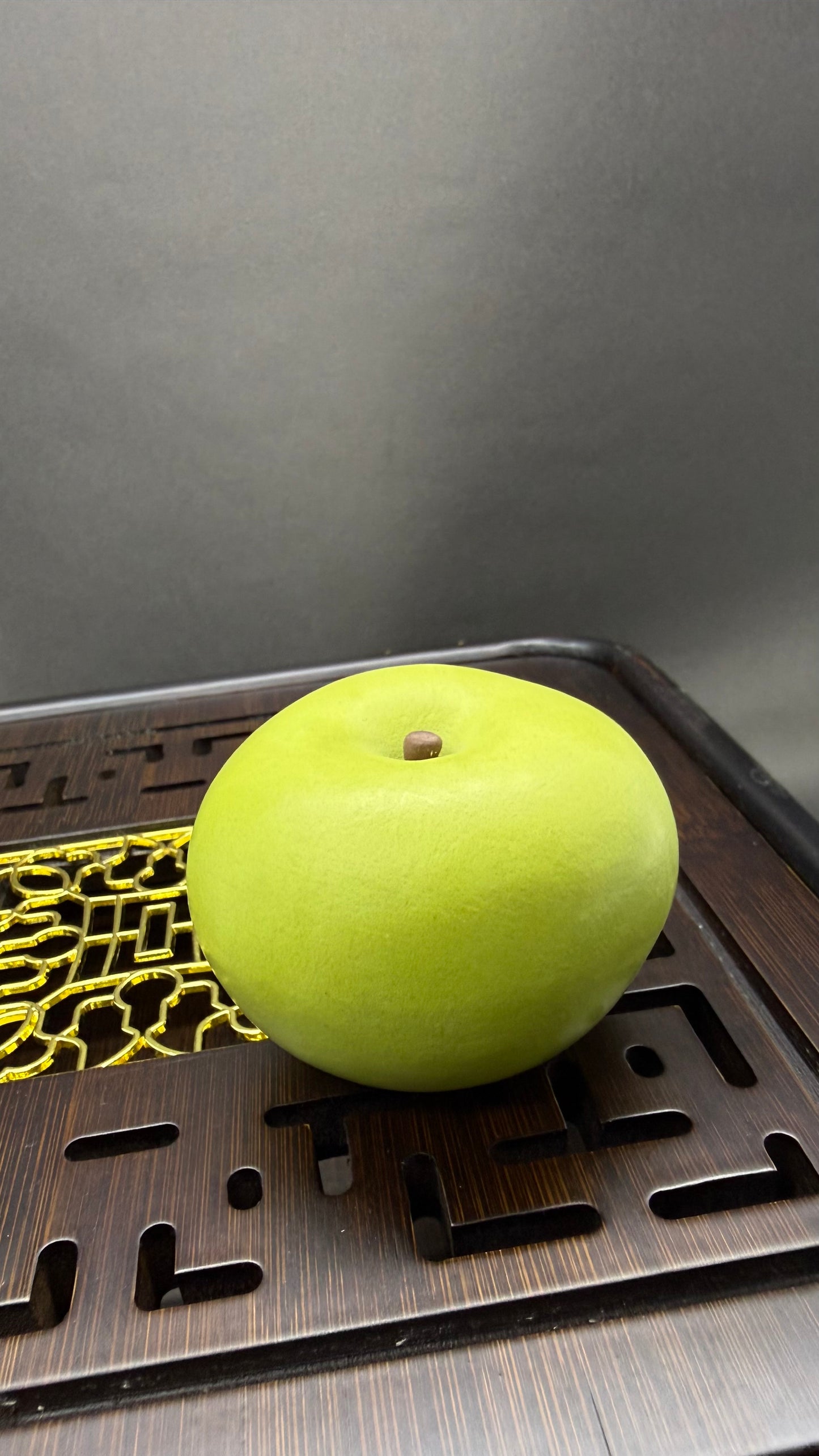 Tea Figurine “Offering Apple” — Apple Tea Decor