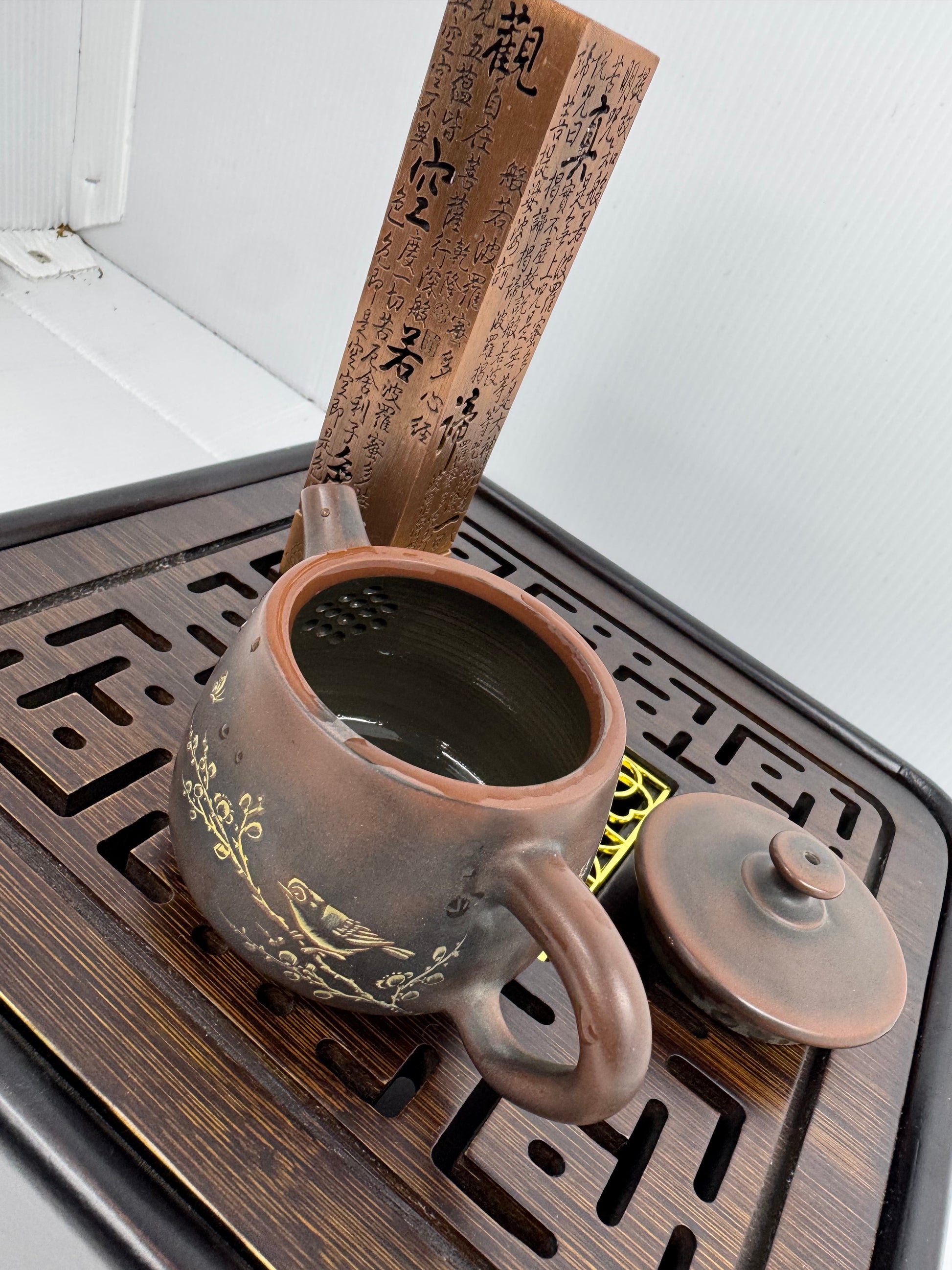 Grey-brown Yixing teapot minimalist design