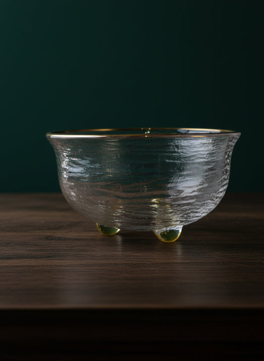 40 ml “Golden Tripod” tea piala with refined golden finish