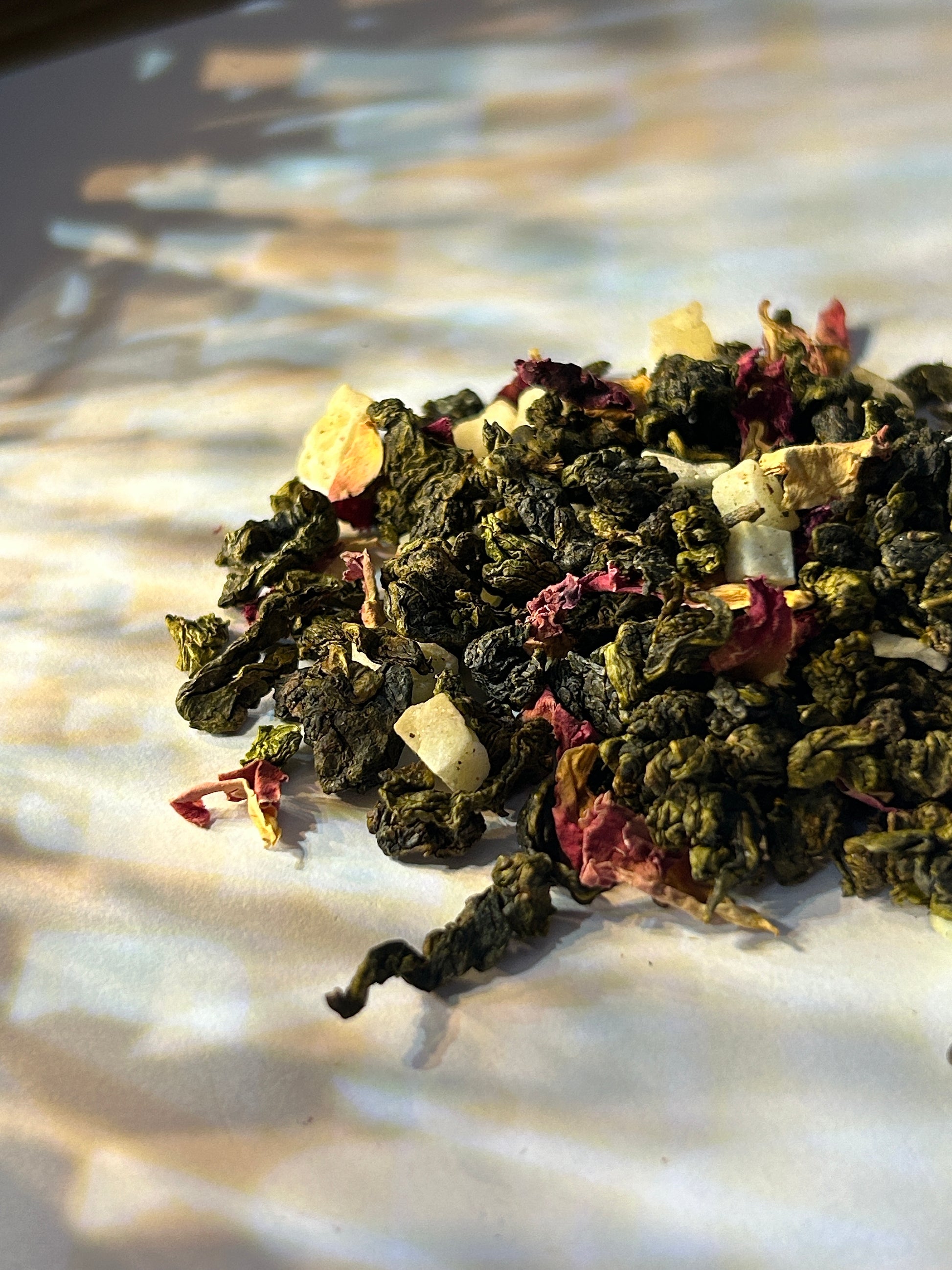 japanese-peach-tea-green-dried fruit-green tea-bali