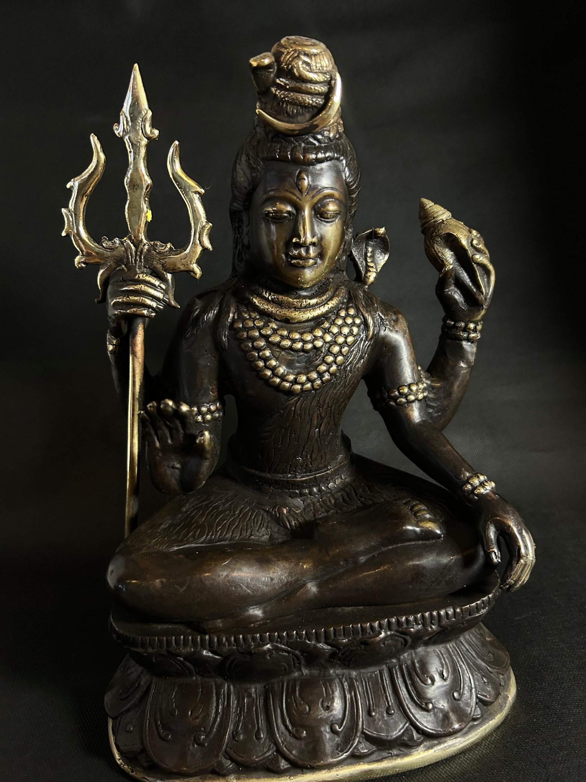 Divine Shiva Bronze Statue - Gaba Tea House