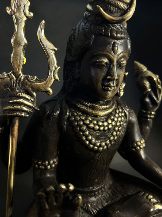 Divine Shiva Bronze Statue - Gaba Tea House