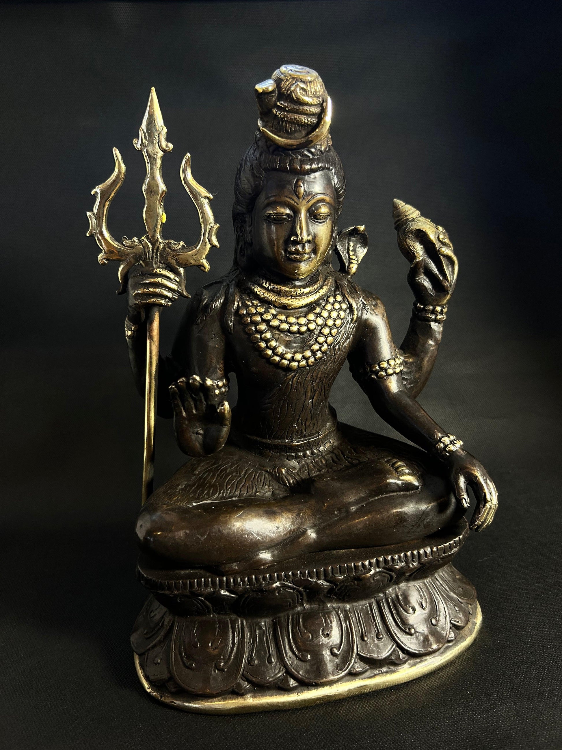 Divine Shiva Bronze Statue - Gaba Tea House