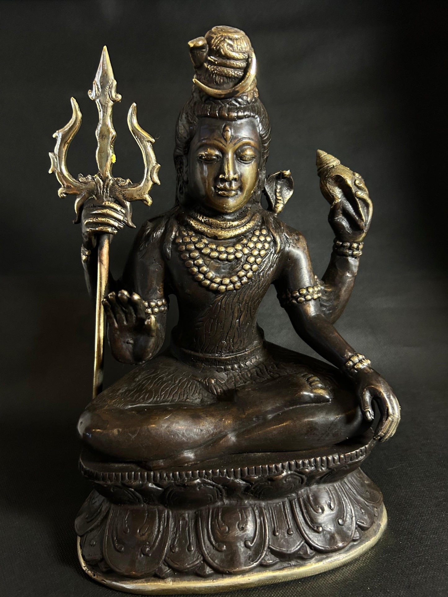 Divine Shiva Bronze Statue - Gaba Tea House